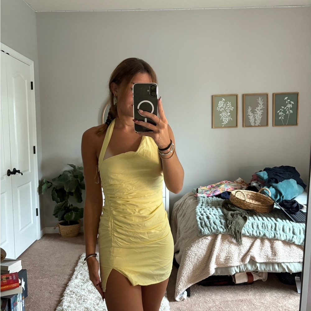 Peppermayo Sunny Yellow Mini Dress